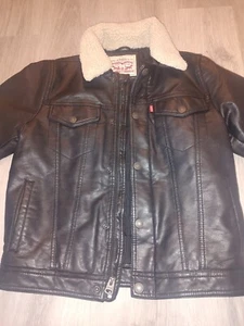 Boy's Levis Faux Leather (Vinyl) Motorcycle Style Jacket Medium NWT - Picture 1 of 3