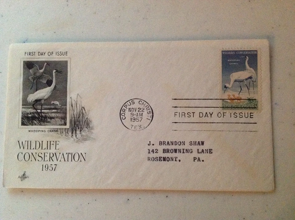 1957 Wildlife Conservation Cachet First Day Issue 3cents Stamp - Image 1 of 4