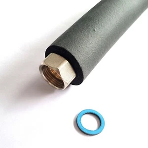 Tubo corrugado tubo corrugado de acero inoxidable bds. con ÜM con tubo solar aislamiento EPDM de 13 mm IG - Imagen 1 de 1