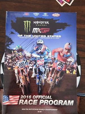 Autograph Antonio Cairoli 2016 MXGP Glen Helen Program - Image 1 of 2