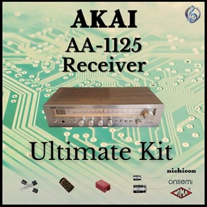 Akai AA-1125 Receiver Ultimate Upgrade Kit Genuine Parts Restoration - Picture 1 of 3