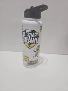 West Virginia Mountaineers 2023 Backyard Brawl 34oz. Quencher Bottle - Picture 1 of 3