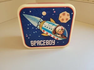 SPACEBOY Sandwich Lunch Food Container Rocket Astronaut Moon Space Star School - Picture 1 of 3