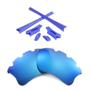 Lentes polarizadas ventiladas azul hielo WL con kit de goma para chaqueta antiaérea Oakley XLJ - Imagen 1 de 7