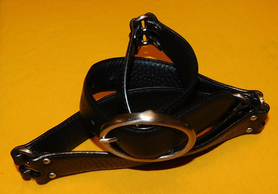 CINTURÓN MUJER COLE HAAN CUERO GENUINO NEGRO VINCULADO TALLA M - 34/85cm.. Foto 1 de 4