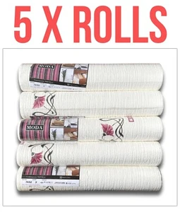 Auction for five rolls of Decorative Floral Motif with Vines Wallpaper - Picture 1 of 4