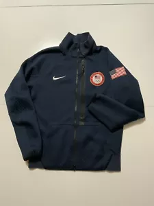 Nike United States Olympic Team Sphere Tech Fleece USA Zip Track Jacket Sz. L - Picture 1 of 15