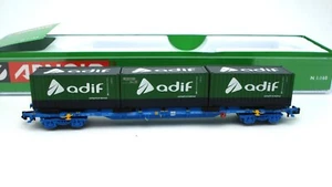 ARNOLD RENFE, VAGÓN PORTACONTENEDORES MMC3 "ADIF" REF HN6651 - Imagen 1 de 1