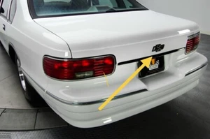 NEW 1993 1994 1996 Fits Chevy Impala SS Caprice Chrome Trunk Trim Molding Strip - Picture 1 of 11