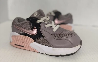 耐克 Air Max Excee 学步儿童 9C 码薰衣草/粉红色运动鞋 CD6893-200 — 第 1/4 张图片