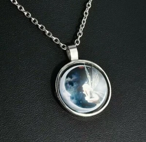 NEW ~ Whimsical Fairy Necklace 9 inch Chain - Picture 1 of 8