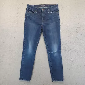 Lucky Brand Jeans Womens Sz 6 Blue Hayden Skinny Distressed Comfort Casual Denim - Picture 1 of 19