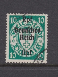 Germany - 10pf Danzig Issue Opt'd Rpf & Deutsches Reich 1939 (Used) (CV $7) - Picture 1 of 1