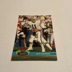 1991 Topps Stadium Club # 178 Jeff George Indianapolis Colts - Picture 1 of 2