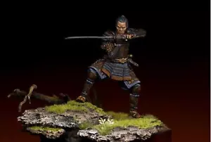 Kit modellino in resina 1/24 75 mm guerriero samurai giapponese non verniciato - Foto 1 di 2