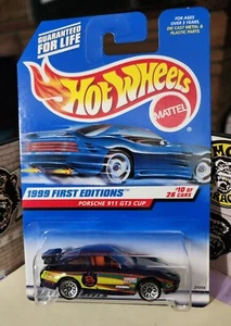 šHot Wheels 1999 #912 1st EditionšPORSCHE 911 GT3 CUP Metflake PurpleāLace Whl - Picture 1 of 7