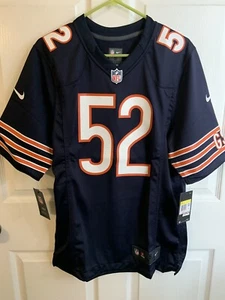 Camiseta deportiva de los Chicago Bears Khalil Mack On Field NFL Nike azul marino naranja para hombre S nueva con etiquetas - Imagen 1 de 9