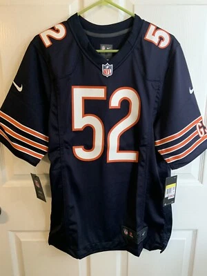 Camiseta deportiva de los Chicago Bears Khalil Mack On Field NFL Nike azul marino naranja para hombre S nueva con etiquetas Foto 1 de 4