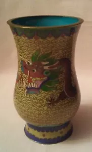 Beautiful Dragon Colisonne Small Vase - Picture 1 of 12