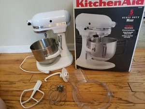 KitchenAid K5SS Mezclador de 10 velocidades de alta resistencia - Tazón y caja protectora de 4 accesorios - Imagen 1 de 12