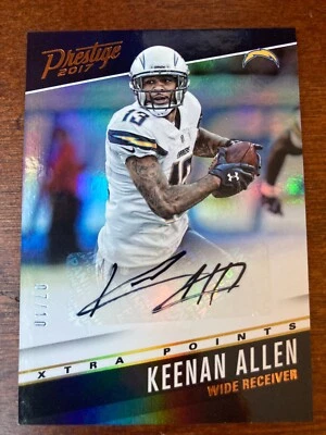 2017 Panini Keenan Allen Autograph Auto 07/10 - Image 1 of 2