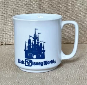 Vintage Walt Disney World Logo Castle Coffee Mug Cup Disneyana Nostalgia Core - Picture 1 of 7