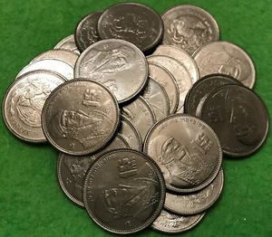 1986 Mexico 1 Peso Un Peso Roll UNC World Coin - Mexico Lot of 20 Coins - Picture 1 of 7