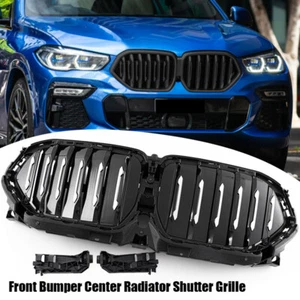 Front Radiator Grille Active Air Shutter Cover For BMW X6 G06 2020 2021 2022 . - Picture 1 of 15