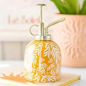 Beautiful Summer Leaf Floral Print Ceramic Plant Mister Easter/Mothers Day Gift. - Picture 1 of 5