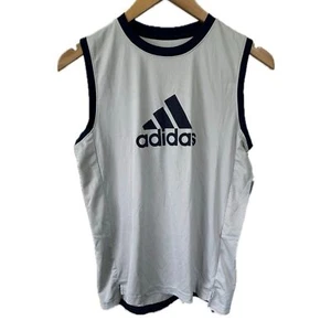 NWT Adidas Boys CLIMACOOL Moisture Wicking Jersey Style Sleeveless Shirt M 10/12 - Picture 1 of 5