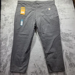 Pantalones Carhartt Para Hombre 50x32 Gris Resistente Flex Calce Relajado Lona 5 Bolsillos Trabajo - Imagen 1 de 11
