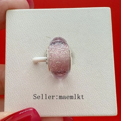 Dije de cristal de Muano color firma de Rapunzel, dije para pulsera, dije de Murano Foto 1 de 3