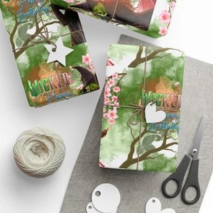 Festive Wrapping Paper Roll, Wicked for Good Unique Gift Wrap for Holidays  - Picture 1 of 13