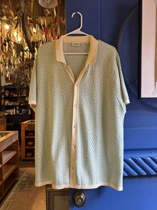 Bonobos Shirt Damen 2XL beige und hellblau Pullover Kurzarm Baumwollmischung - Bild 1 von 6