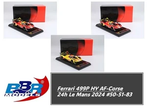 BBR 1/43 Résine Édition Limitée - Ferrari 499P 24h Le Mans 2024 #50 #51 #83 - Picture 1 of 7