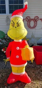 Grinch de Navidad inflable de 5,5 pies usado 1 temporada usado en excelente estado  - Imagen 1 de 1