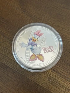 Disney Daisy Duck 1oz Silbermünze 2020 Neuseeland rar - Bild 1 von 2