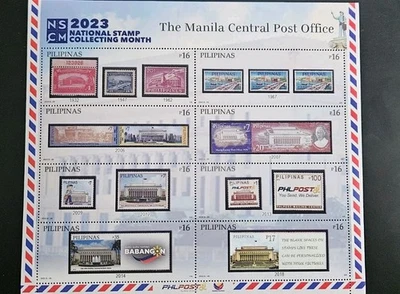 MANILA 2023 OFICINA DE CORREOS COLECCIÓN SELLO BLOQUE DE 8 HOJAS SIN CORTAR PHLPOST Foto 1 de 3