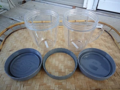 NutriBullet Magic Bullet NB-101B 10 oz. Juego de 2 tazas (1 mango) de repuesto con tapas Foto 1 de 4