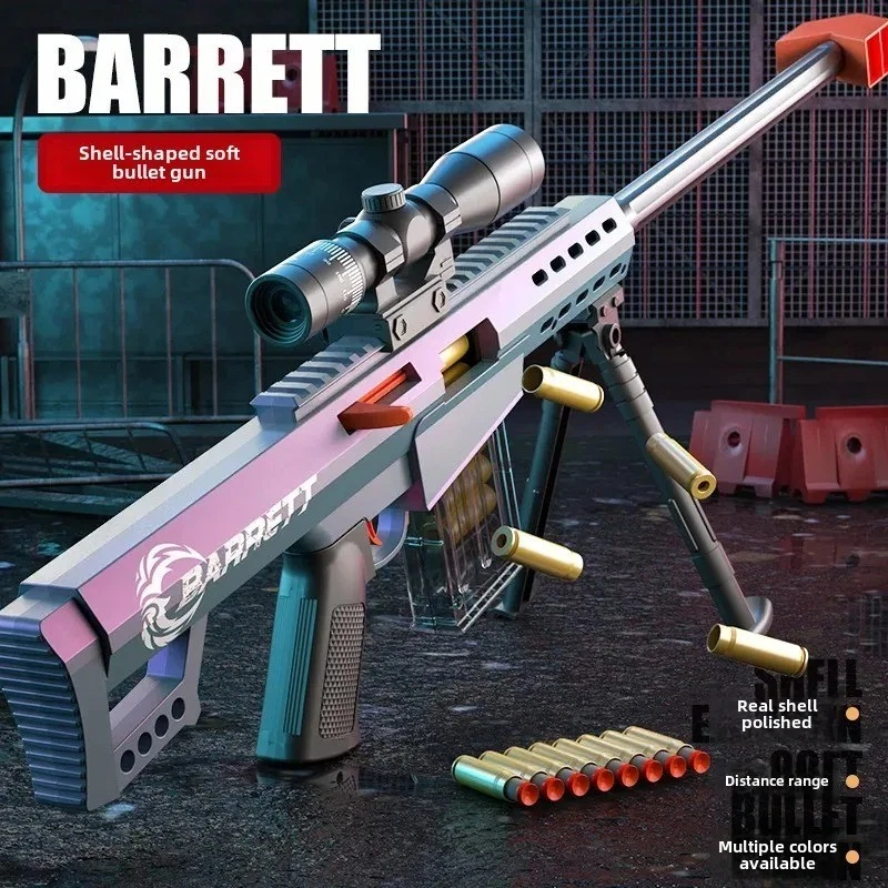 🎯 Barrett Sniper Rifle Toy Gun – Manual Load Soft Bullet Blaster! - Image 1 of 4