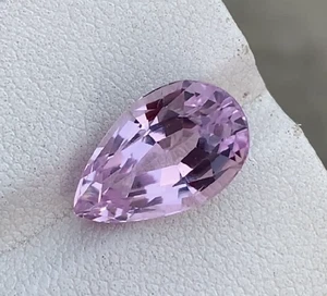 Piedra preciosa de kuncita rosa natural VVS 6,25 quilates corte de pera de Afganistán - Imagen 1 de 2