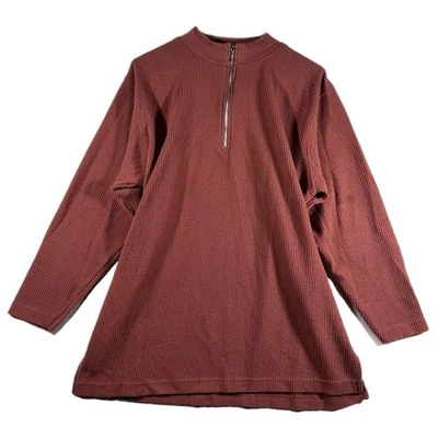 Camisa pulóver de manga larga vintage Carolina Colours para mujer con cremallera en cuarto (M/L) Foto 1 de 4