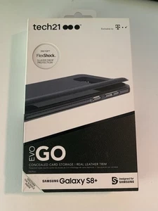 Samsung Galaxy S8+ Case – Tech21 Evo Go Wallet Case with Card Holder & Leather - Picture 1 of 6