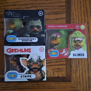 NUEVO EN CAJA MINI SLIMER TUBBZ PATOS DE GOMA CAZAFANTASMAS * FRANKENSTEIN * RAYAS GREMLINS - Imagen 1 de 1
