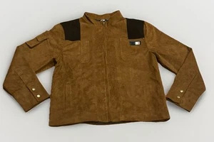 Chaqueta Han Solo de los Parques Disney Star Wars L Juegos con disfraces gamuza sintética Galaxy’s Edge Nueva sin etiquetas - Imagen 1 de 4