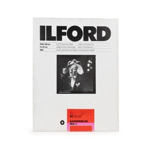 Ilford Ilfospeed RC 0.1M DeLuxe glossy Formatware 17,8 x 24 cm - 100 Blatt - Picture 1 of 3