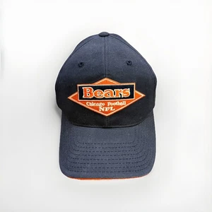Vintage Annco Herren blau NFL Chicago Bears verstellbarer Riemen hinten Mütze Baseballkappe - Bild 1 von 9