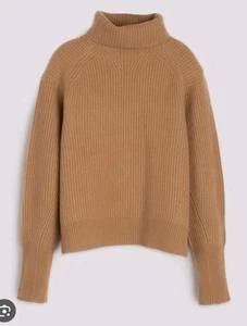 Nuovo! Maglione girocollo 100% cashmere senza iscrizione caramello grande - Foto 1 di 5