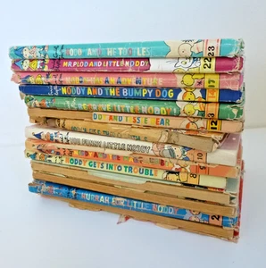 Noddy All Aboard For Toyland Enid Blyton Vintage Bundle x 14 1950's - Picture 1 of 11