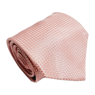 Corbata de diseño rosa geométrica para hombre Zodiac King Cross tela jacquard Foto 1 de 4